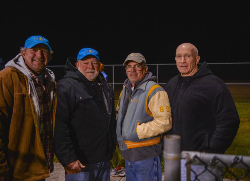 Players from the 1979 state championship team are (l-r) Bill Lorah, Bob McVey, Ralph Karl and Bob Adair. DAVE FREDERICK PHOTOS