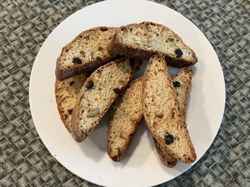 This biscotti recipe is a combination of chopped dates and dried apricots. JACK CLEMONS PHOTO