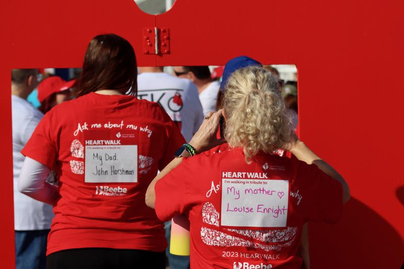 Many people walked in honor of loved ones who have been impacted by heart disease.