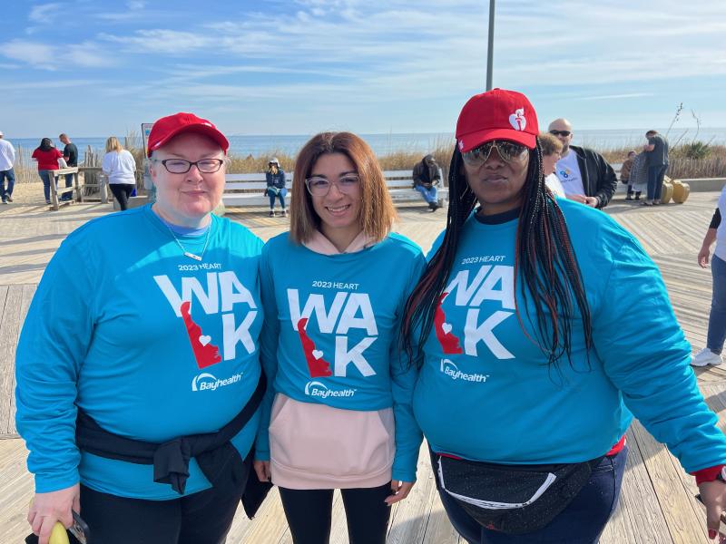 Members from Team Bayhealth are (l-r) Robin Patchett, Brianna Holland and Yuruba Rose.