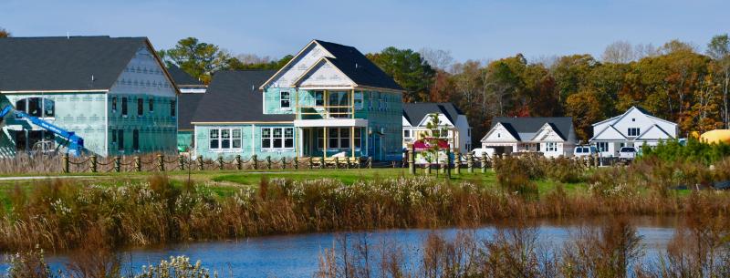 Construction of Osprey Point, at the end of Old Landing Road, continues. The subdivision will have 217 single-family homes on 127 acres, which is the location of the former Old Landing Golf Course. Plans for a marina and restaurant in the community have hit a roadblock following action by Sussex County Council. RON MACARTHUR PHOTOS