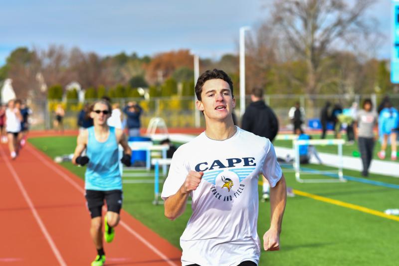 Ben Clifton won the 800 meters at the Alvernia track meet in a time of 2:03.14. He’s shown at a recent Cape frostbite meet. DAVE FREDERICK PHOTOS