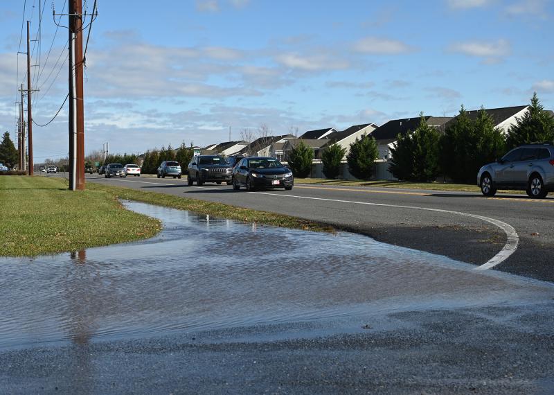Scenes like this along Route 9 are common the day after the storm. NICK ROTH PHOTO
