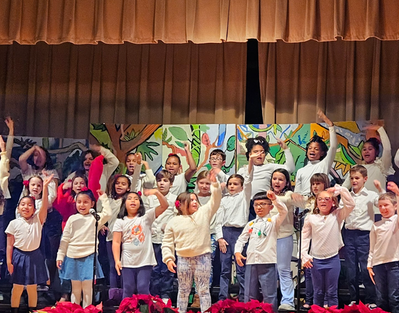 The Spanish immersion winter showcase is part of the school’s initiative to develop cultural awareness, said teacher Jhoana Pazmino. SUBMITTED PHOTO