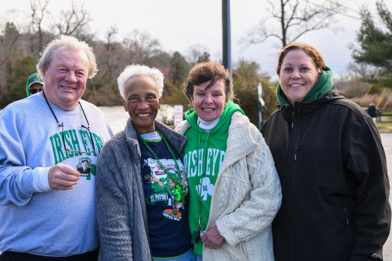 The Irish Eyes too live crew comprises (l-r) Tom Jones, Ernestine Sheinall, Charlene Jones and Maryellen Kiernan.