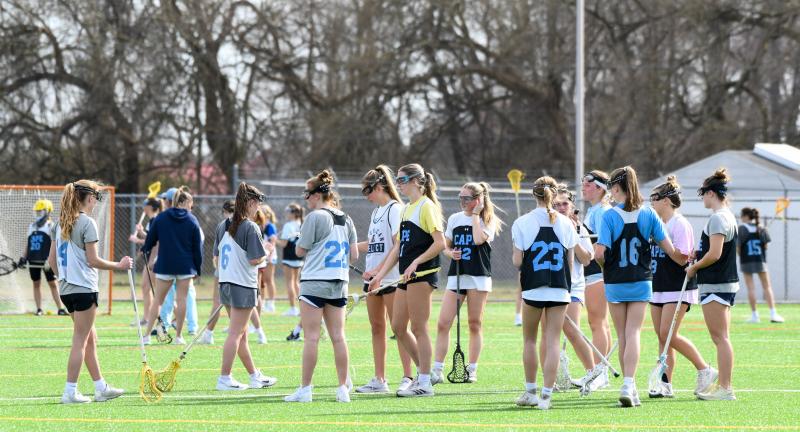 Muddle - Some coaches use it as a clearing technique. It’s like a scramble drill in football. Girls getting ready to scrimmage.