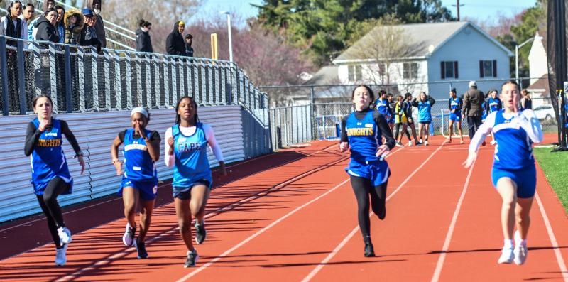 The girls’ 100-meter dash.