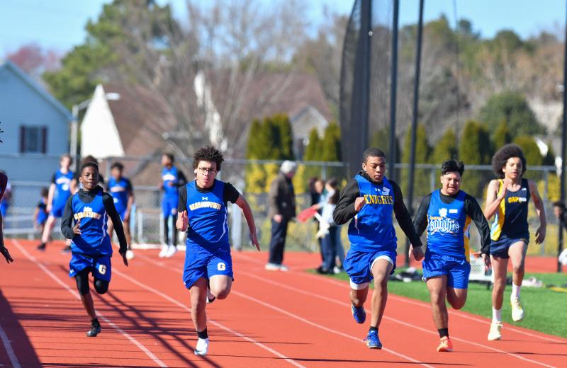 The boys’ 100-meter dash.