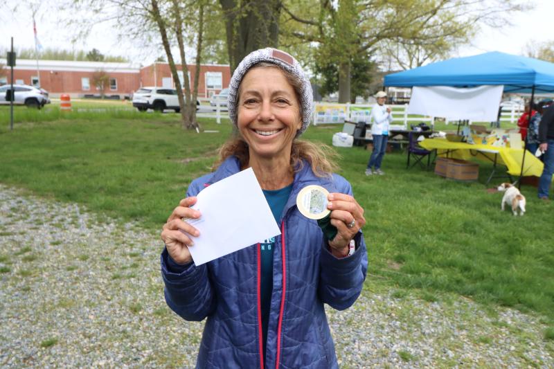 Meryl Ludwig of Rehoboth Beach came in first in the female 50-59 category.
