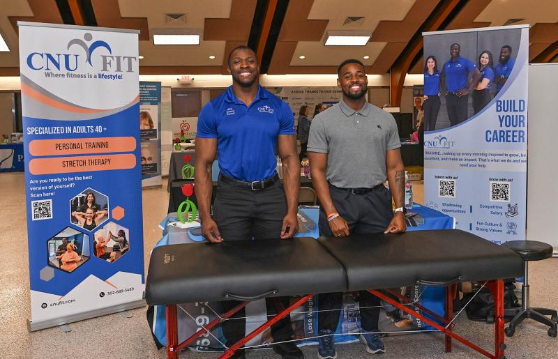 Will Scott, left, and Anfernee Allen of CNU Fit are ready to be your personal trainer.