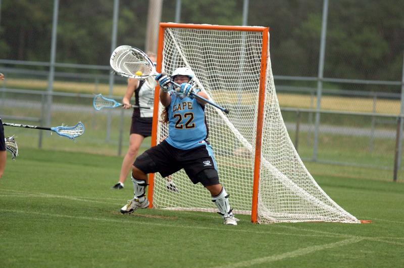 Caesar Rodney coach Gina Voss was Cape’s goalie in 2012. DAVE FREDERICK PHOTOS