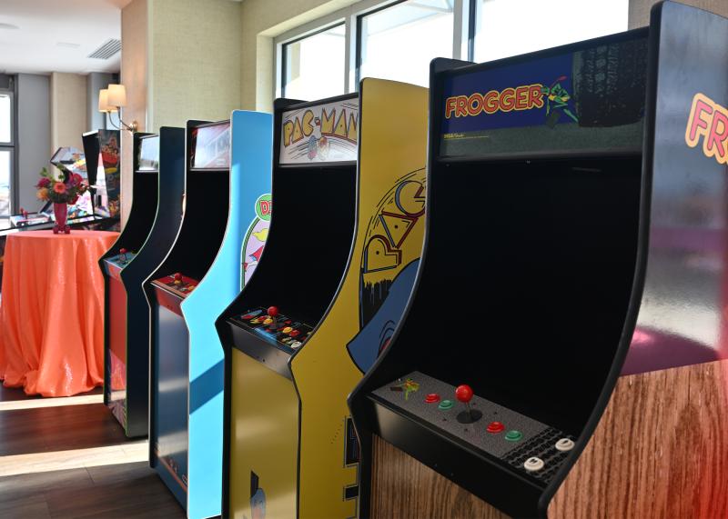 Arcade games provide an ’80s flashback.