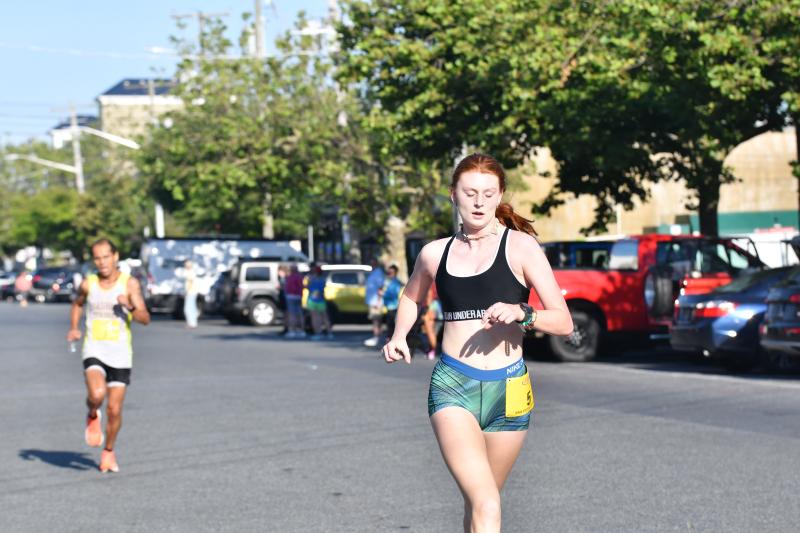 Olivia Montini wins the women’s race in 19:11.