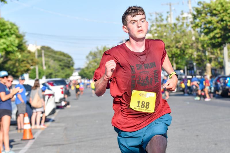 Mason Marrone, 18, records a time of 23:38.