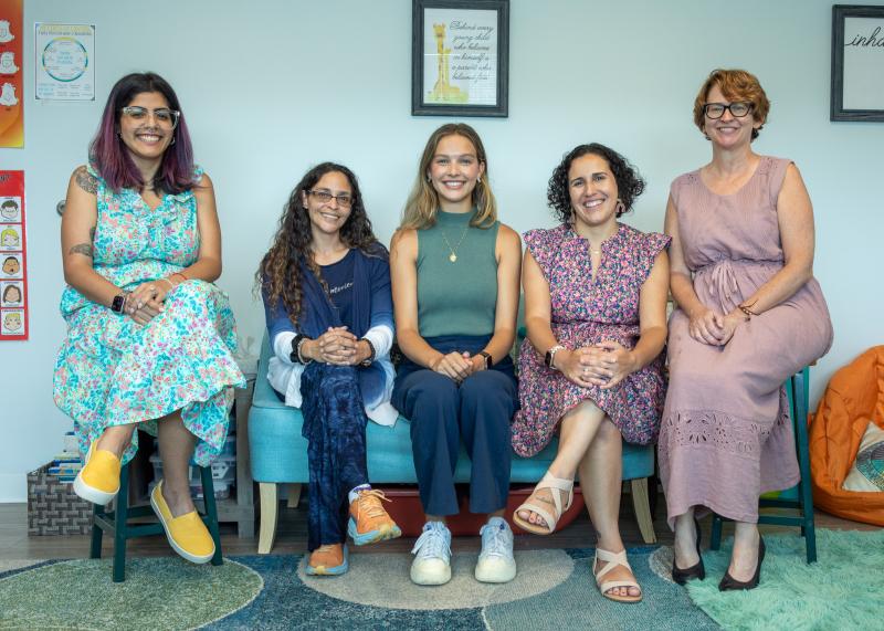Mental health, wellness and occupational therapy providers in their new shared office space in the Beebe Medical Arts Building are (l-r) Larissa Trelles LACMH, NCC; Carmen Price, LCSW; Logan Shuttleworth, OTR/L; Kelly Gordon, LCSW; and Angela Turley, LCSW. SUBMITTED PHOTO
