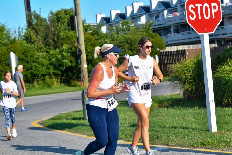 Alison and Ashlyn Andrew run a 5K to celebrate the memories of Ryan Andrew and Elijah Ghabour.