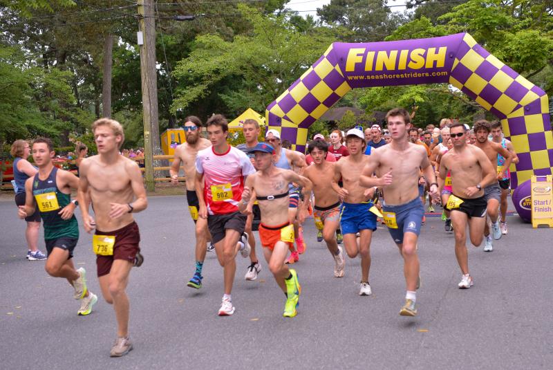 The start of the Firecracker 5K in Rehoboth Beach.