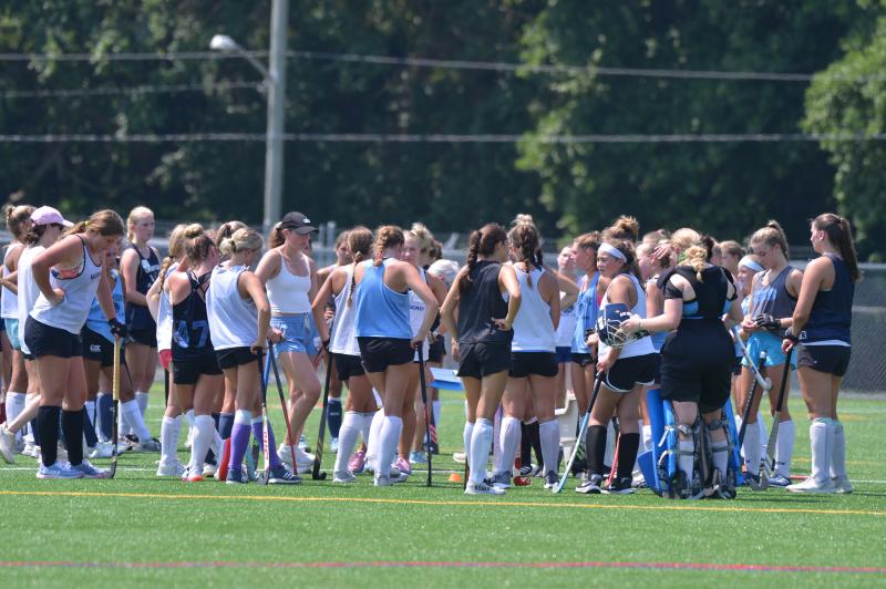 Champions field hockey camp players decided not to play on Tuesday following the tragic death of two classmates. DAVE FREDERICK PHOTO