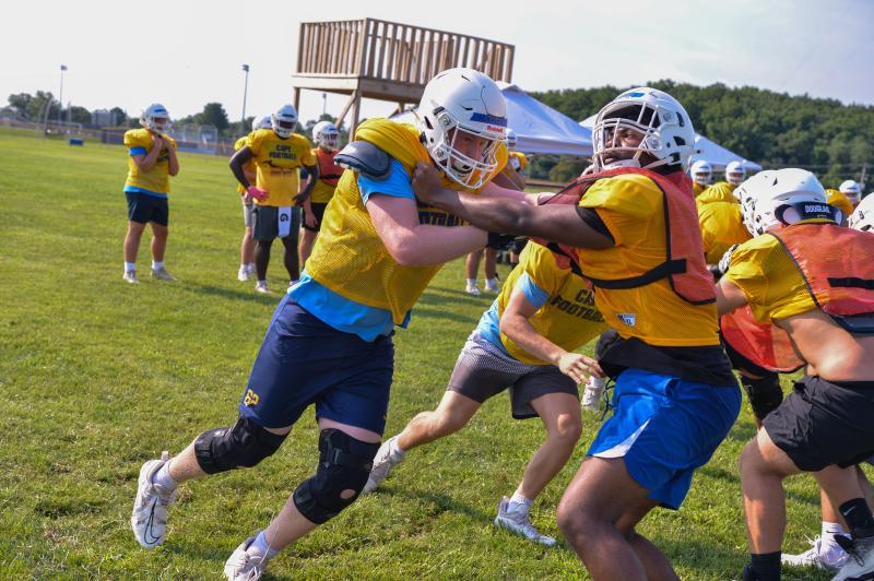Big guys get after each other.