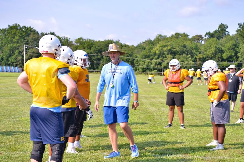 Mike Frederick celebrates birthday No. 52 coaching Cape’s football team. DAVE FREDERICK PHOTOS