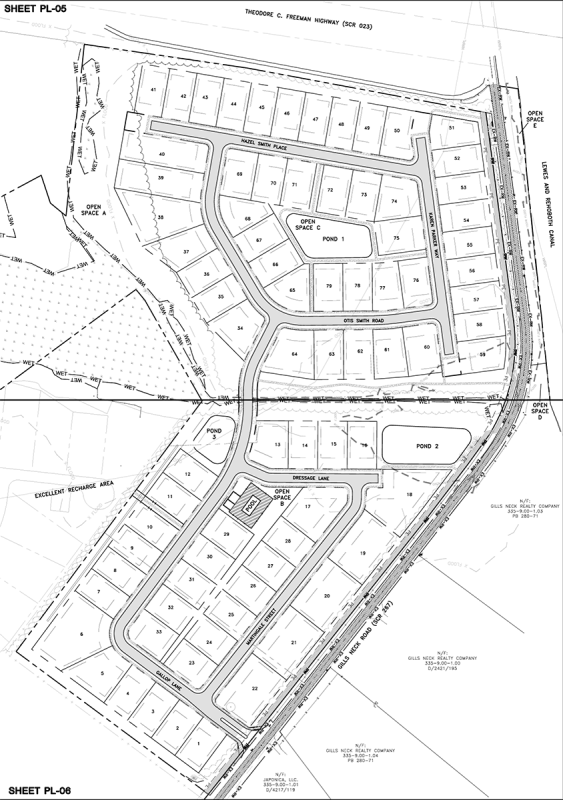 The Henlopen Bluff site plan. SOURCE: CITY OF LEWES