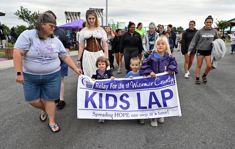 The kids’ lap followed the survivor walk.