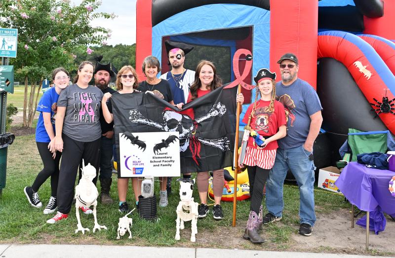 Ahoy, me hearties. The Laurel Elementary team is ready to walk the Circle of Hope.