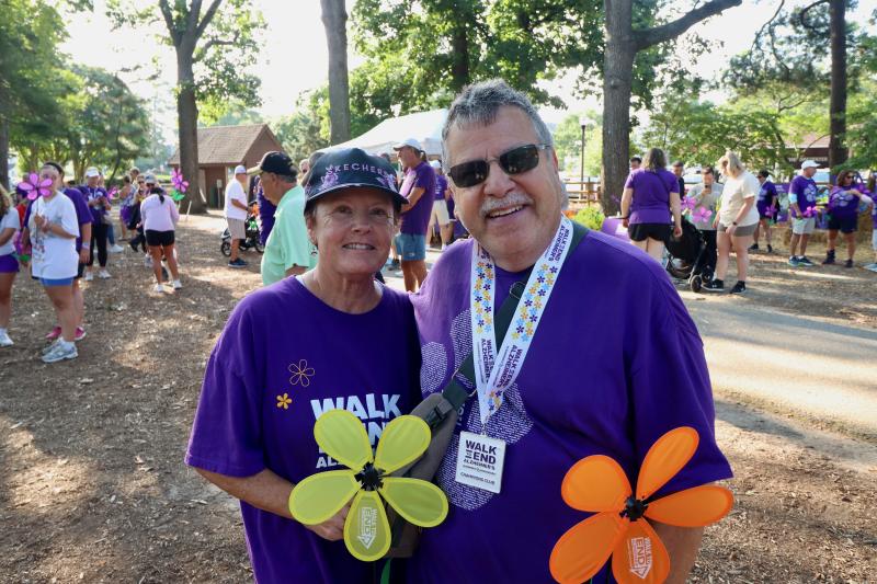 Karen and Paul McFarlane of Rehoboth Beach said they were walking in support of their mothers, who both had dementia, and their next-door neighbor, who was diagnosed with Alzheimer’s.