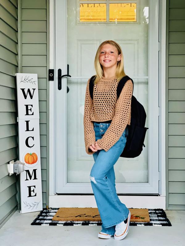 Briah McCabe is now a sixth grader at Beacon Middle School. BRITTANY MCCABE PHOTO