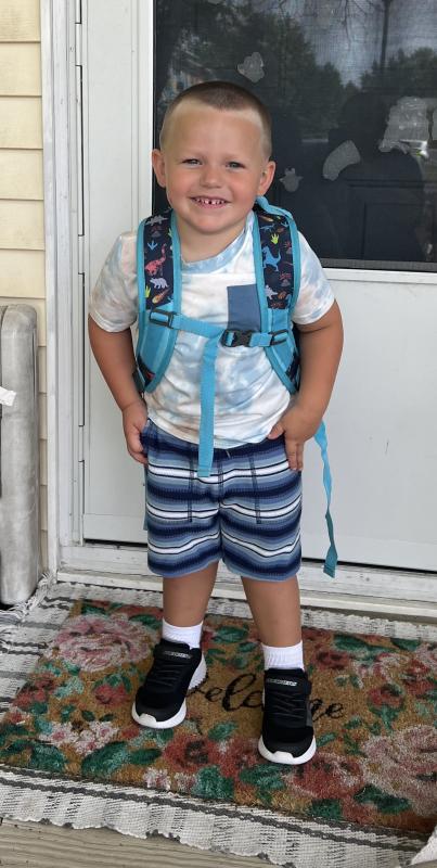 AJ VanVorst is headed to Little Vikings Pre-K at Sussex Consortium. KATE VANVORST PHOTO