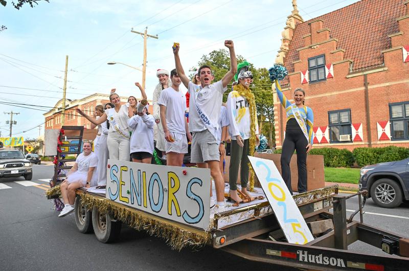 The senior float theme was Sleigh the Spartans.