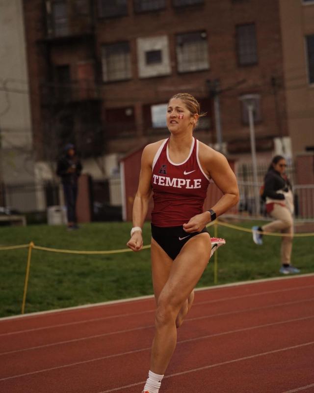 Running for Temple University's cross-country and track teams, Sojo Gulotti believes she became a better athlete when she started competing in the Heptathlon in her sophomore year. SUBMITTED PHOTO
