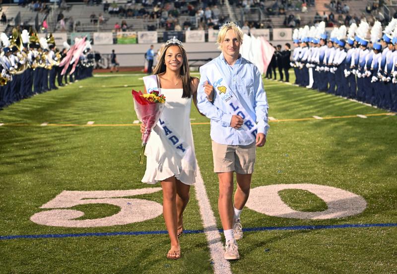 Freshman Lord and Lady are Max Wyshock, right, and Tegan Paczek.