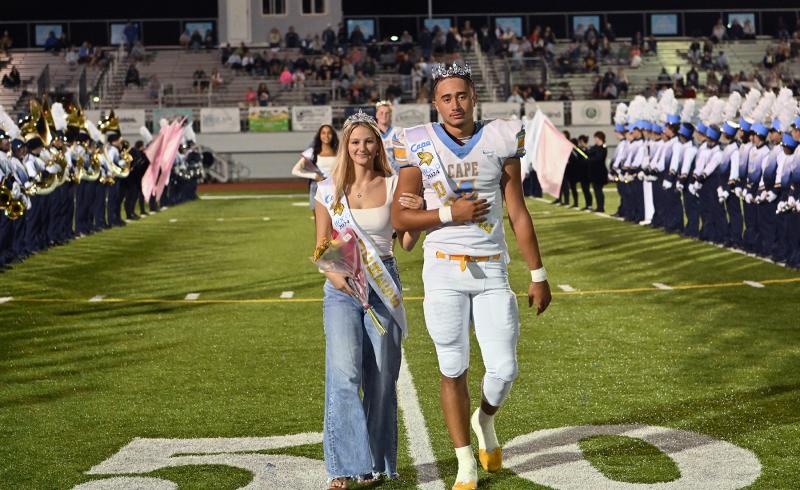 Sophomore Duke and Duchess are Jameson Tingle, right, and Rylie Myers.