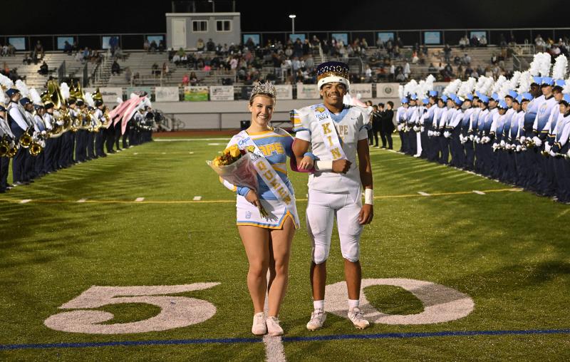 Homecoming Queen and King are Carly Favoroso and Jayden Messick.