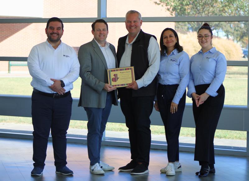 Habitat for Humanity representatives from Sussex County and Guatemala are (l-r) Delorean Randich, Tom Bain, Kevin Gilmore, Laura Lucia Mazariegos Menéndez and Celeste Cifuentes. SUBMITTED PHOTO