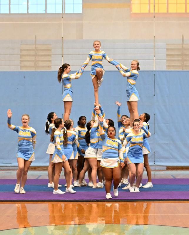 The Cape cheerleaders perform during the Friday pep rally.