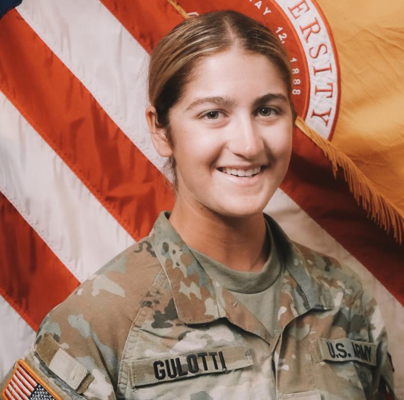 Sojo Gulotti earned a four-year Army ROTC scholarship to help pay for her Temple University education. SUBMITTED PHOTO