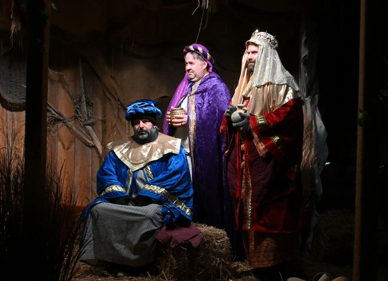 The wise men were portrayed by (l-r) Chris Stokley, Timmy Rogers and Wayne Maloney.