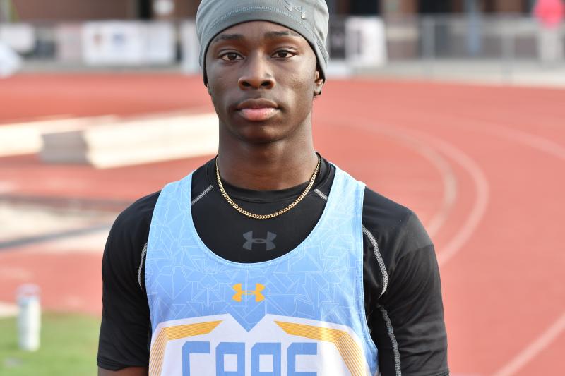 Trey Johnson is Cape’s new school record holder in the indoor 55-meter dash. DAVE FREDERICK PHOTOS
