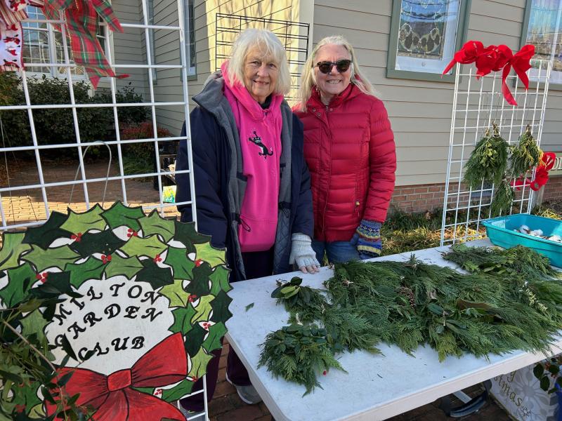 Manning the booth at the festival are garden club members Kathryn Greig, left, and Valerie Griffith. RYAN MAVITY PHOTOS