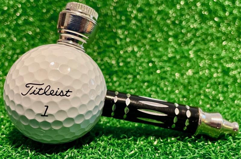 The folks selling this golf pipe offer a range of name-brand golf ball options for avid golfers who luv their chosen brand. The chosen brands may not feel so great about it.