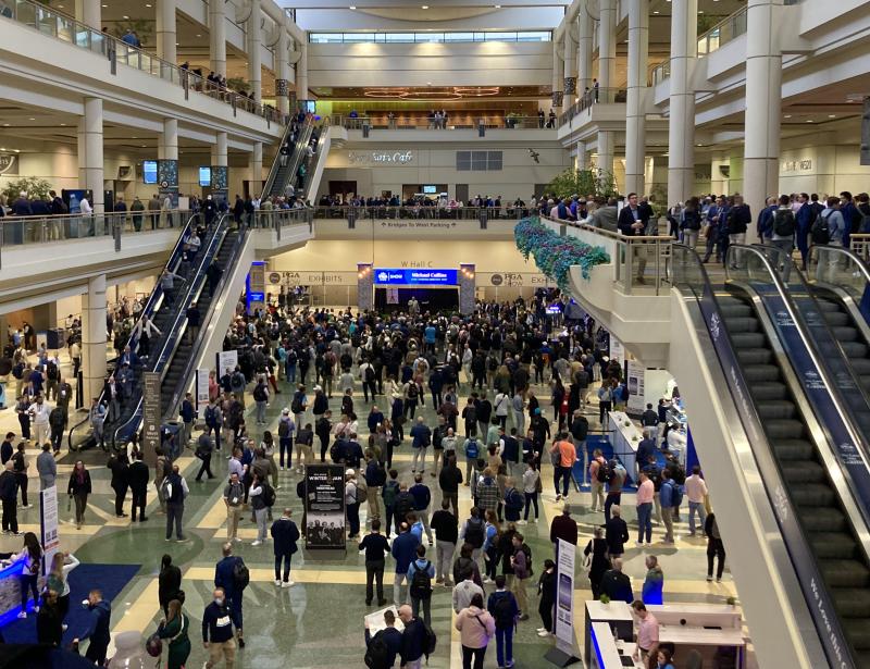 A massive crowd gathers just before the Jan. 22 opening of the 2025 PGA Show at the Orange County Convention Center in Orlando, Fla. More than 33,000 people came to the industry-only event and the largest such gathering since 2009. FRITZ SCHRANCK PHOTOS