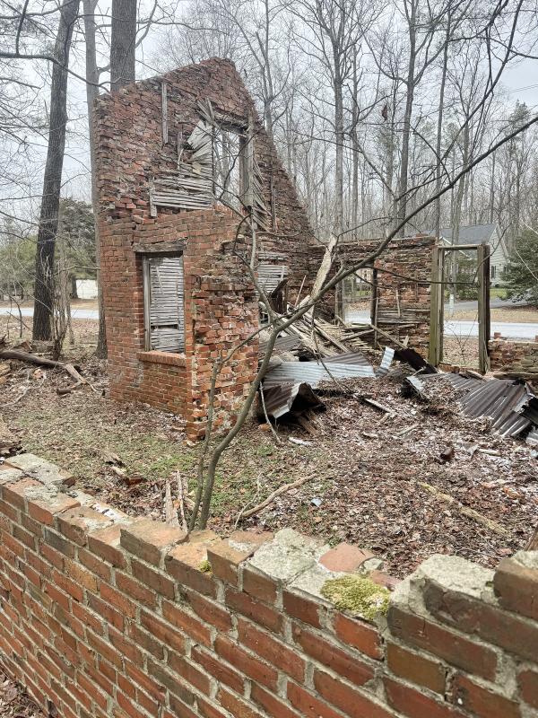 A view of the back side of the building that sits along Round Pole Bridge Road. NICK ROTH PHOTO
