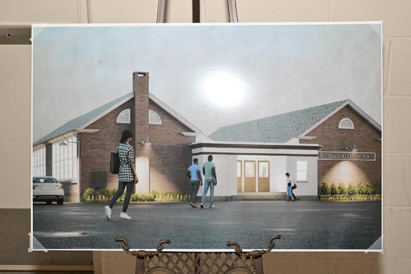This rendering shows what the newly refurbished Richard Allen School will look like.