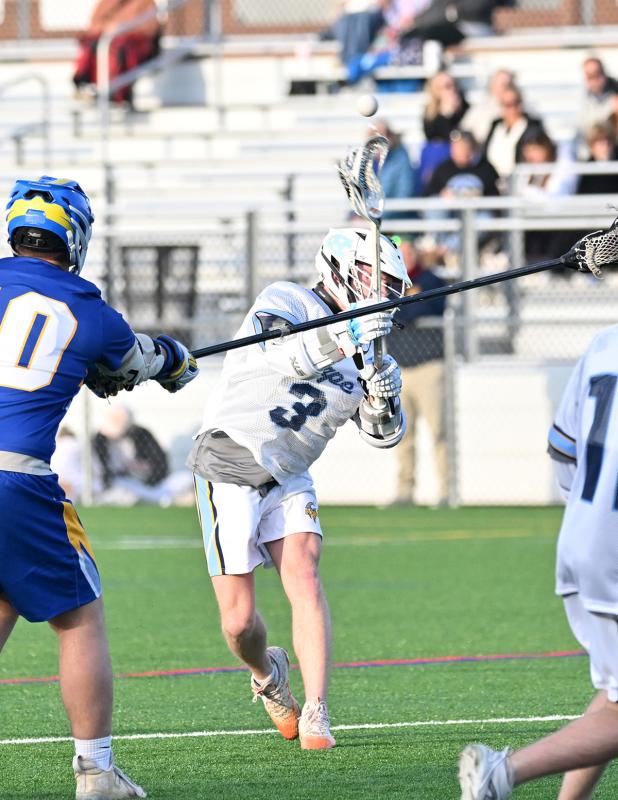 Cape senior Burke Healy scores one of his three goals in the game.
