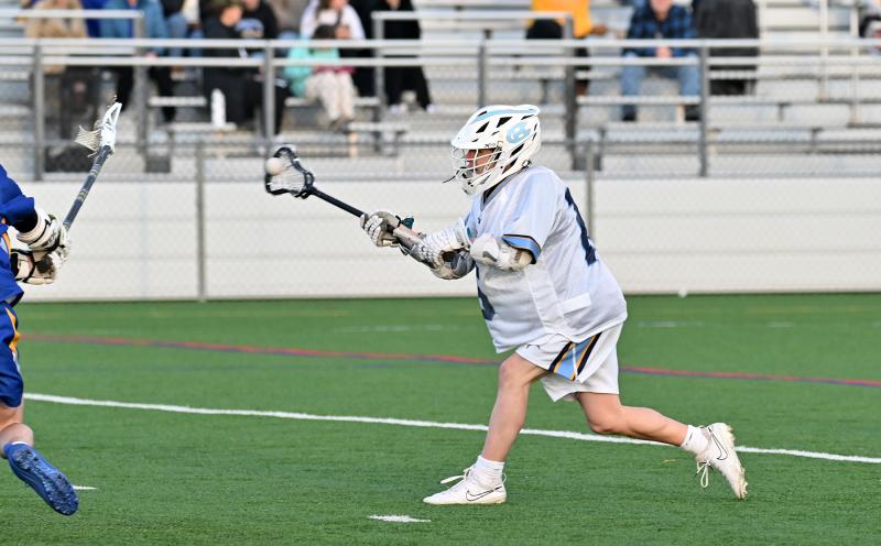 Cape junior Ryan Morgan shoots and scores.