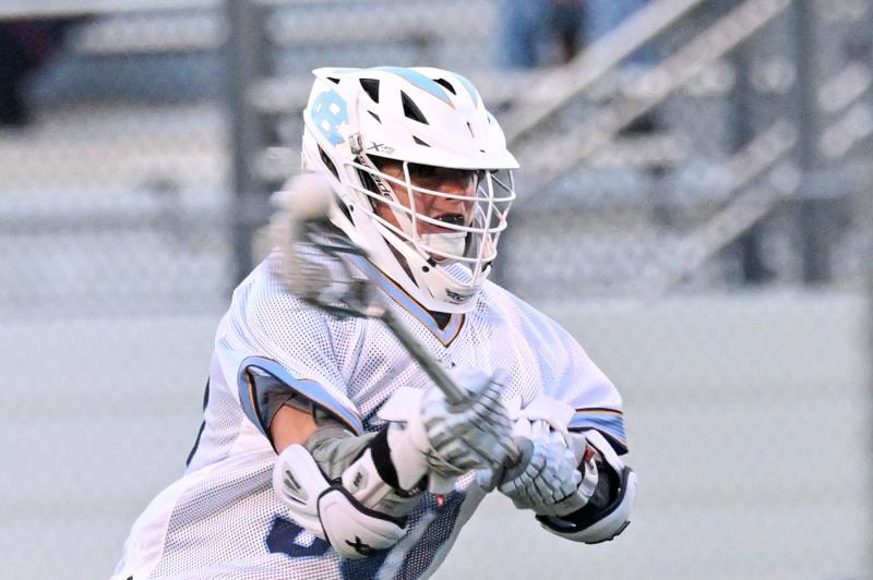 Cape freshman Alan Grapski cranks the rock and scores in the win over Central.