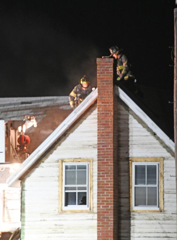 In the weeks prior to demolition, Lewes Fire Department used the home for training exercises.