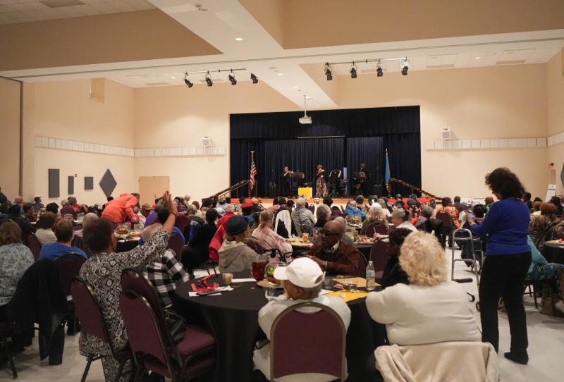 More than 100 people attended the Black History Month event at the CHEER Community Center.